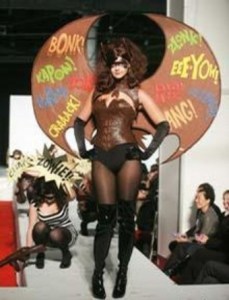 I kind of imagine my chocolate super hero outfit looking something like this (from the NY Chocolate Show)